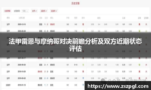 法甲雷恩与摩纳哥对决前瞻分析及双方近期状态评估